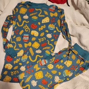 Little Sleepies Blue Food-Themed Pajama Set
